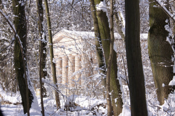 pałac natoliński zimą